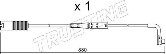 Датчик износа тормозных колодок  Trusting. Артикул SU.207