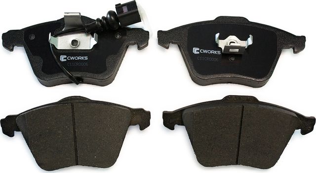 Тормозные колодки Cworks передние для Audi A3 II (8P) 2003-2013. Артикул C11CR0006