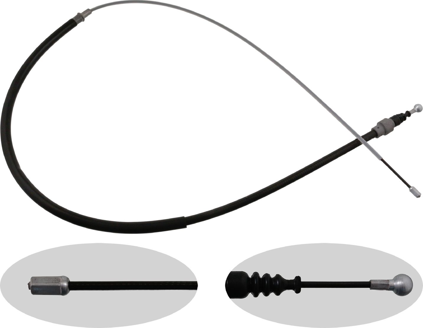 Трос ручника (тросик ручного тормоза) Febi Bilstein. Артикул 24412