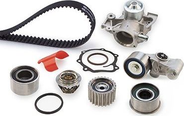 Помпа (водяной насос) с комплектом ремня ГРМ Gates PowerGrip® для Subaru Outback II 2000-2006. Артикул KP1TH25537XS-3