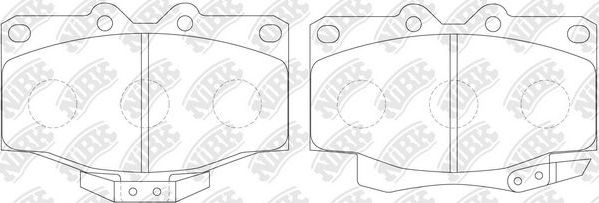 Тормозные колодки NiBK. Артикул PN1350