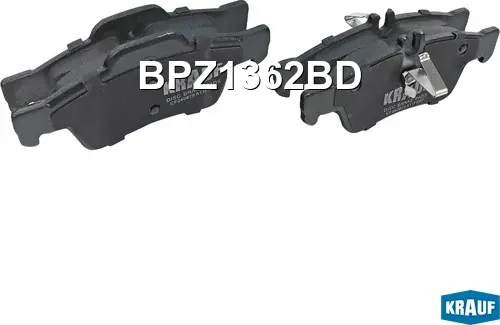 Колодки тормозные дисковые (Krauf). Артикул BPZ1362BD