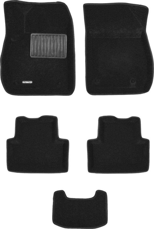Коврики текстильные Euromat 3D Business для салона Opel Zafira C 2012-2026. Артикул EMC3D-003814