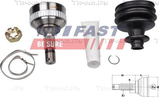 Шрус наружный (граната) Fast для Peugeot 207 I 2006-2015. Артикул FT25088K