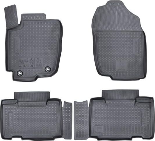 Коврики-корыта Toyota (оригинал) для салона Toyota RAV4 IV 2013-2026 Черные. Артикул PZ4N1-X0350-RJ