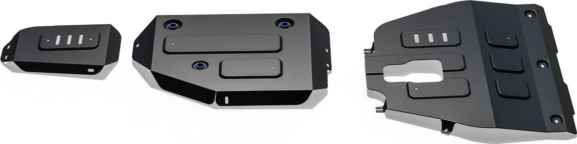 Защита Rival для картера, КПП, топливного бака и редуктора Kia Sorento IV 4WD 2020-2026. Артикул K111.2853.1