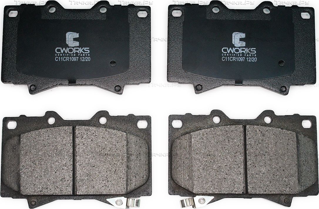 Тормозные колодки Cworks передние для Lexus LX 470 1998-2008. Артикул C11CR1097