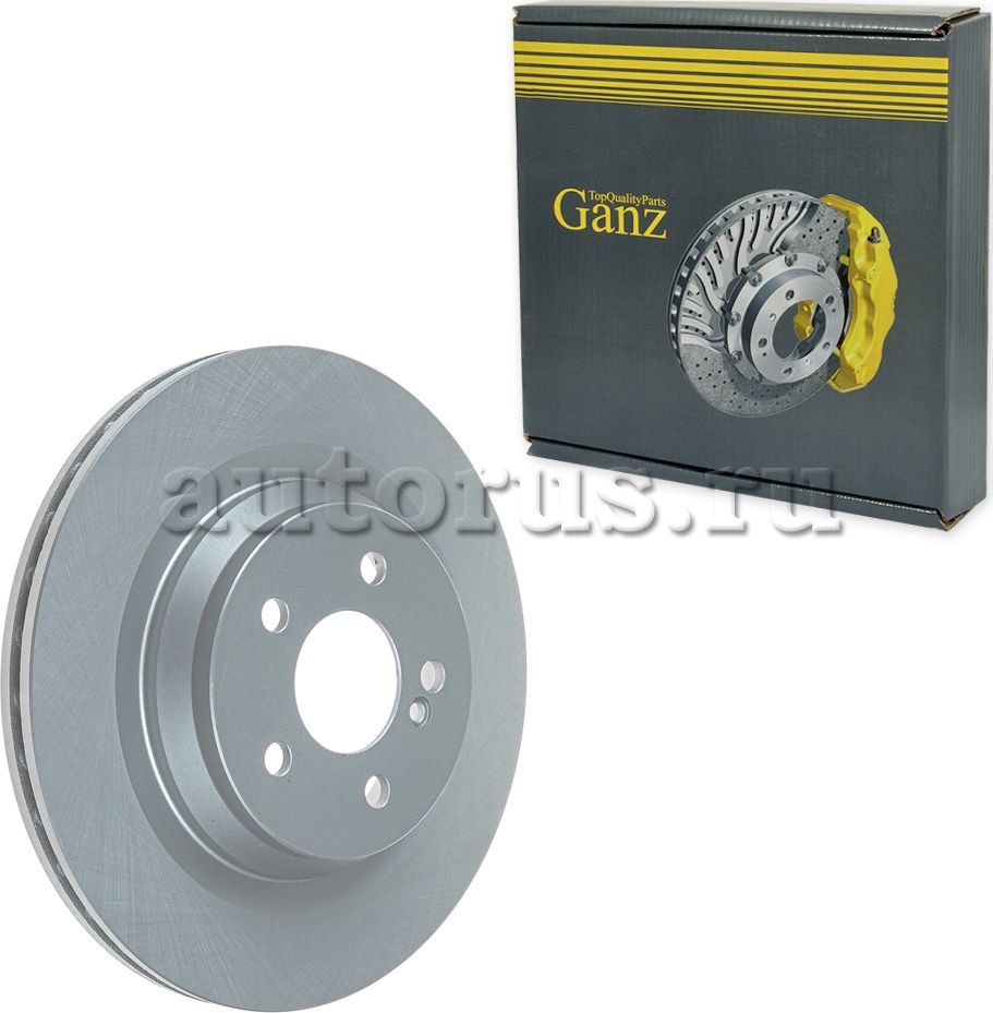 Диск тормозной задний с покрытием (Ganz). Артикул GIJ06257