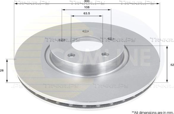 Тормозной диск Comline COATED. Артикул ADC1249V