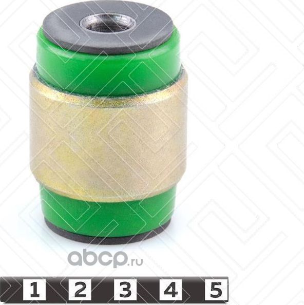 Сайлентблок амортизатора задней подвески запрессованный (Полиуретан). Артикул 7069011