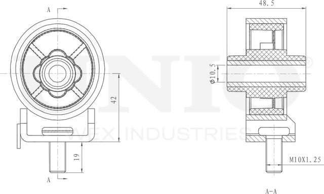 Опора двигателя (Unio). Артикул RMP-15066