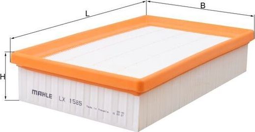 Воздушный фильтр Mahle. Артикул LX 1585