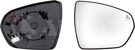 Зеркальное стекло бокового зеркала Alkar. Артикул 6428882