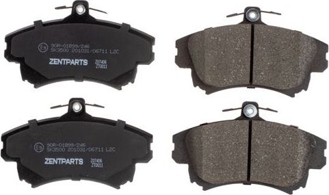 Тормозные колодки Zentparts. Артикул Z07406