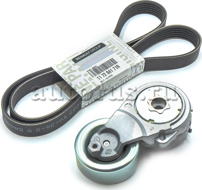 Натяжной ролик (натяжитель) приводного поликлинового ремня Renault. Артикул 117206170R