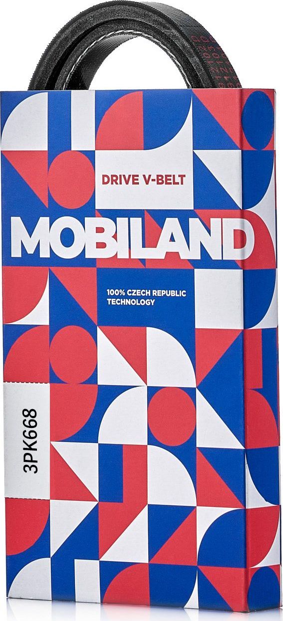 Приводной ремень поликлиновой Mobiland (EPDM (Этилен-пропиленовый каучук)). Артикул 501230668