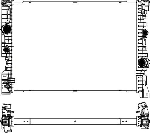 Радиатор охлаждения двигателя Sakura. Артикул 3011-4005
