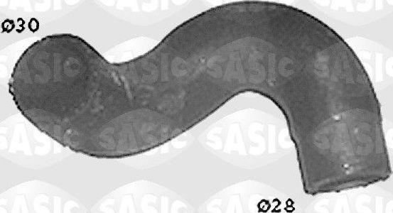 Патрубок радиатора (системы охлаждения) Sasic левый нижний для Renault Clio I 1991-1998. Артикул SWH4174