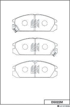 Тормозные колодки MK Kashiyama. Артикул D5022M