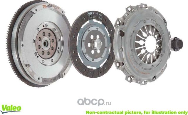 Комплект сцепления + двухмасс. маховик + выжимной PSA 1.2 (EB2) (Valeo). Артикул 837123