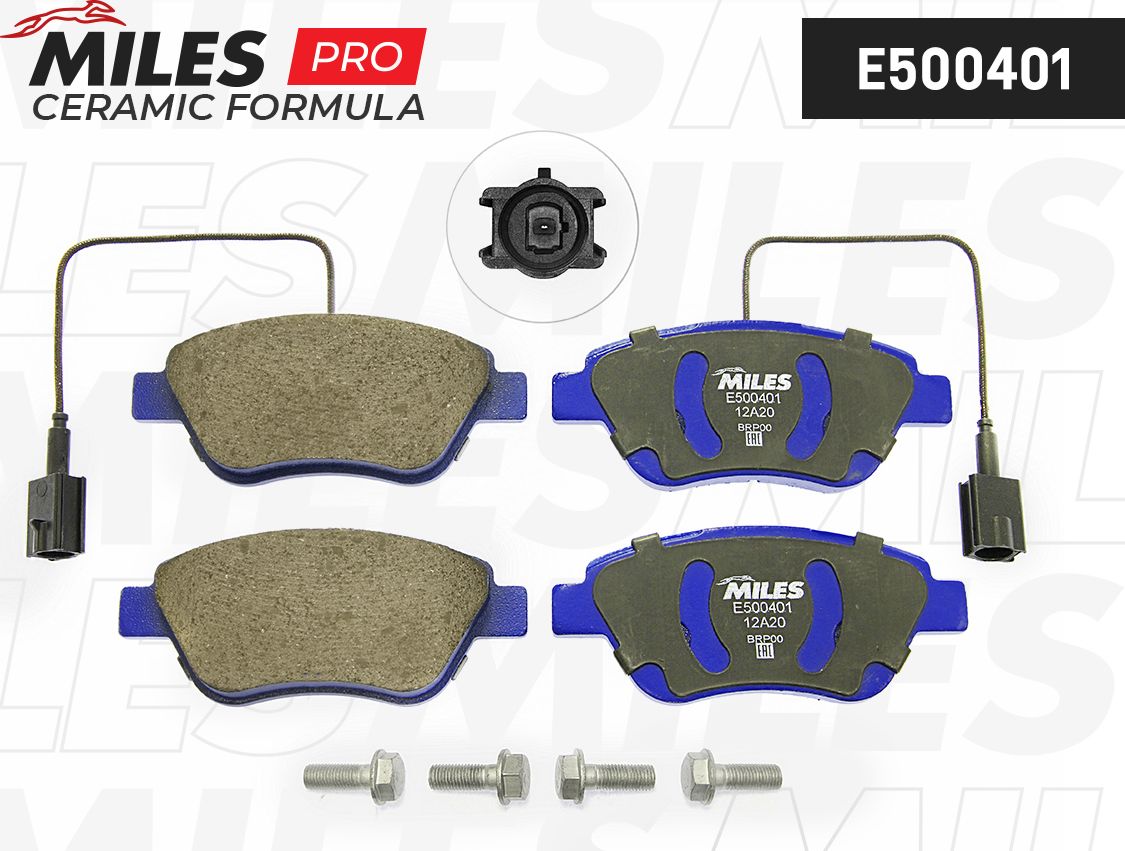 Тормозные колодки Miles (Керамика). Артикул E500401