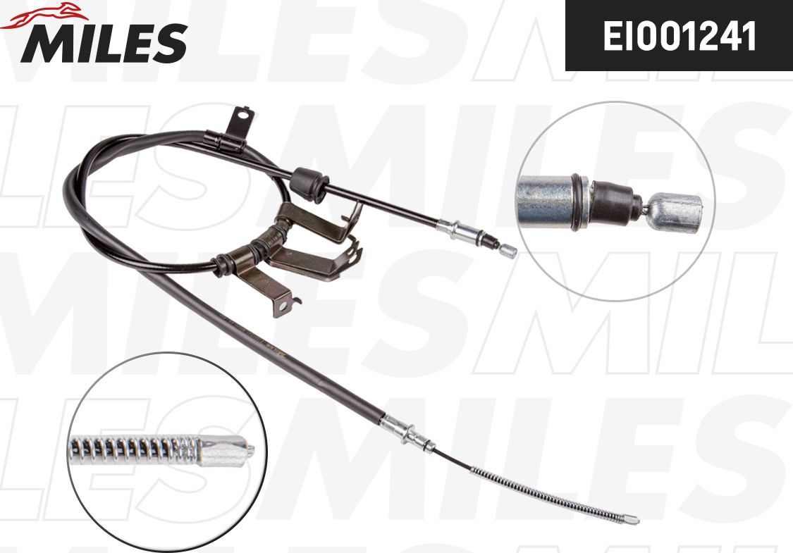 Трос ручника (тросик ручного тормоза) Miles. Артикул EI001241