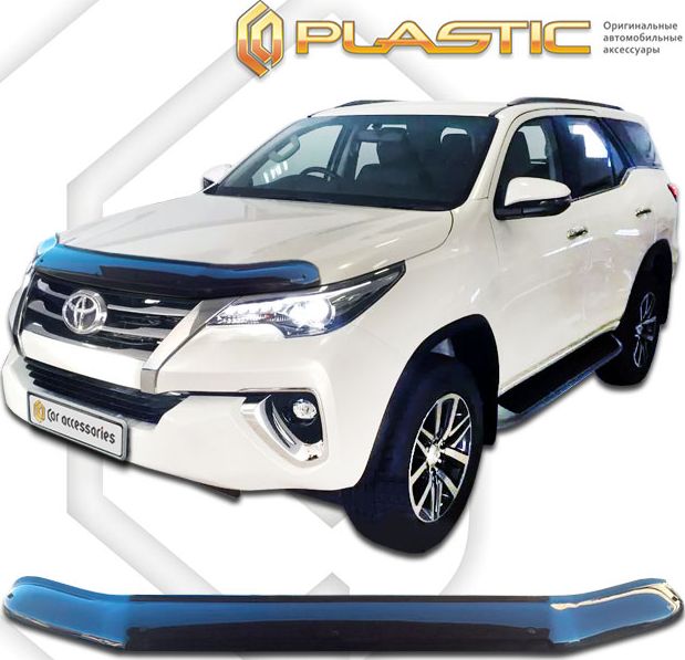 Дефлектор СА Пластик для капота (Classic черный) Toyota Fortuner 2015-2026. Артикул 2010010113179