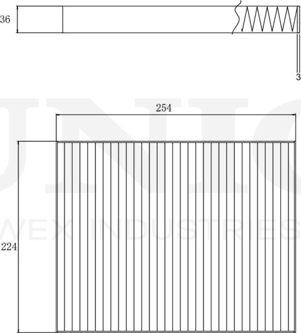 Фильтр салона (Unio). Артикул FLT-40036P