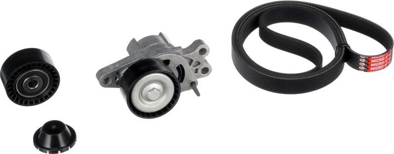 Приводной ремень поликлиновой с роликами (комплект) Gates Micro-V® Kit. Артикул K016PK1560
