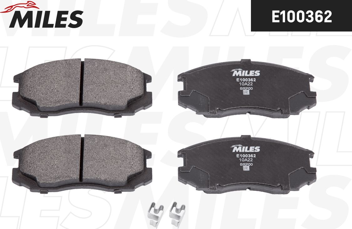 Тормозные колодки Miles (Semi-Metallic). Артикул E100362