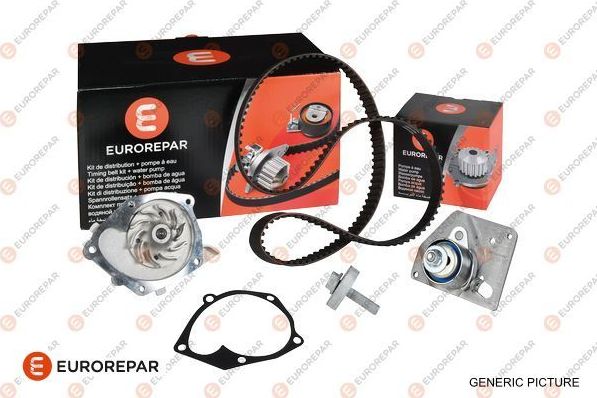 Помпа (водяной насос) с комплектом ремня ГРМ Eurorepar. Артикул 1681785880