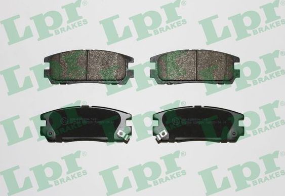 Тормозные колодки LPR задние для Great Wall Hover H3 2009-2016. Артикул 05P524