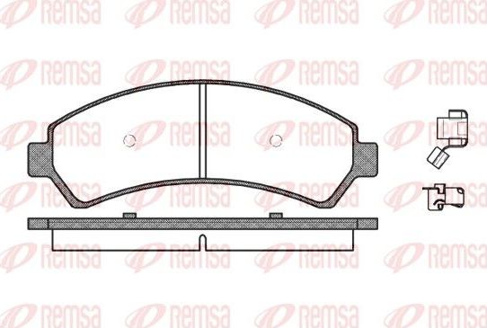 Тормозные колодки Remsa. Артикул 0688.00