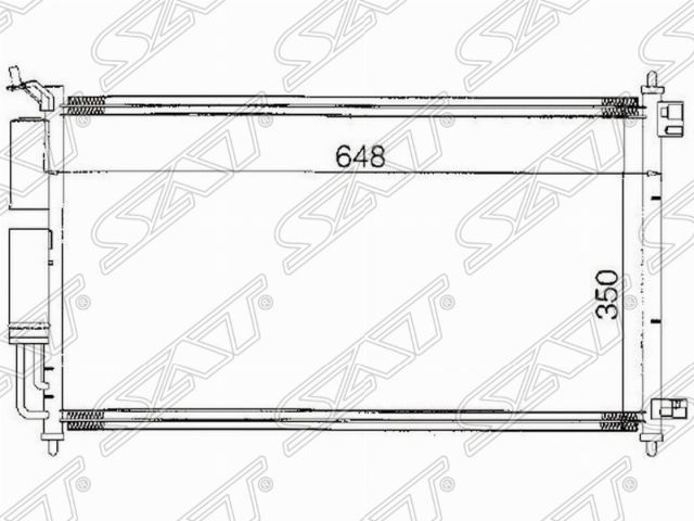 Радиатор кондиционера NISSAN TIIDAMARCHMICRANOT (SAT). Артикул STDTW53940