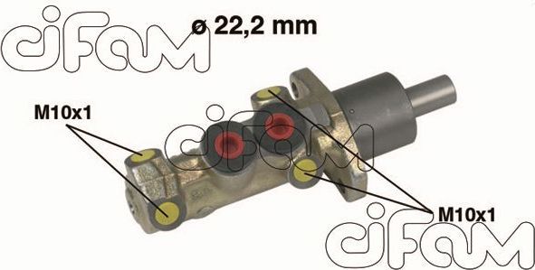 Тормозной цилиндр главный Cifam (Чугун). Артикул 202-198