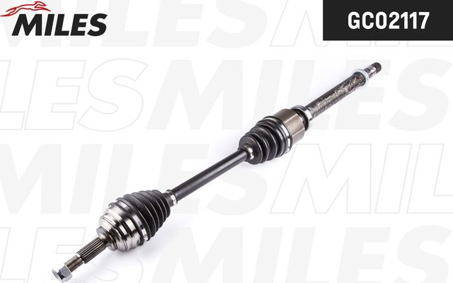 Полуось (привод в сборе, приводной вал) Miles правая для Renault Megane II 2002-2010. Артикул GC02117