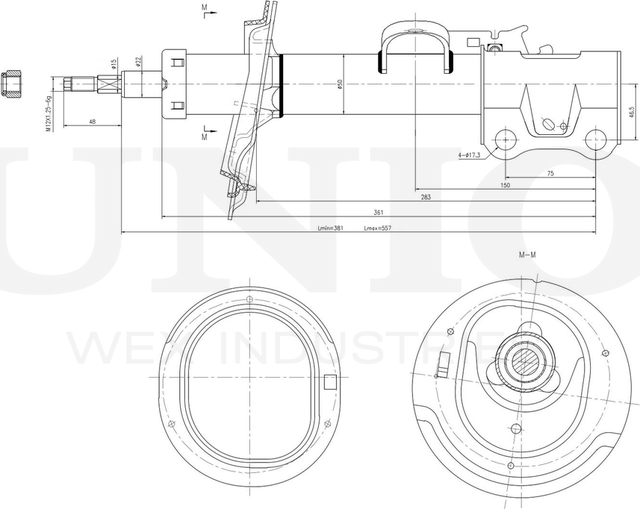 Амортизатор подвески (Unio). Артикул SAB-10325