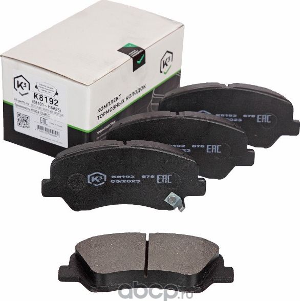 Колодки тормозные, передние Hyundai/Kia (K3). Артикул K8192