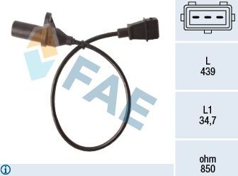 Датчик положения коленвала FAE. Артикул 79524