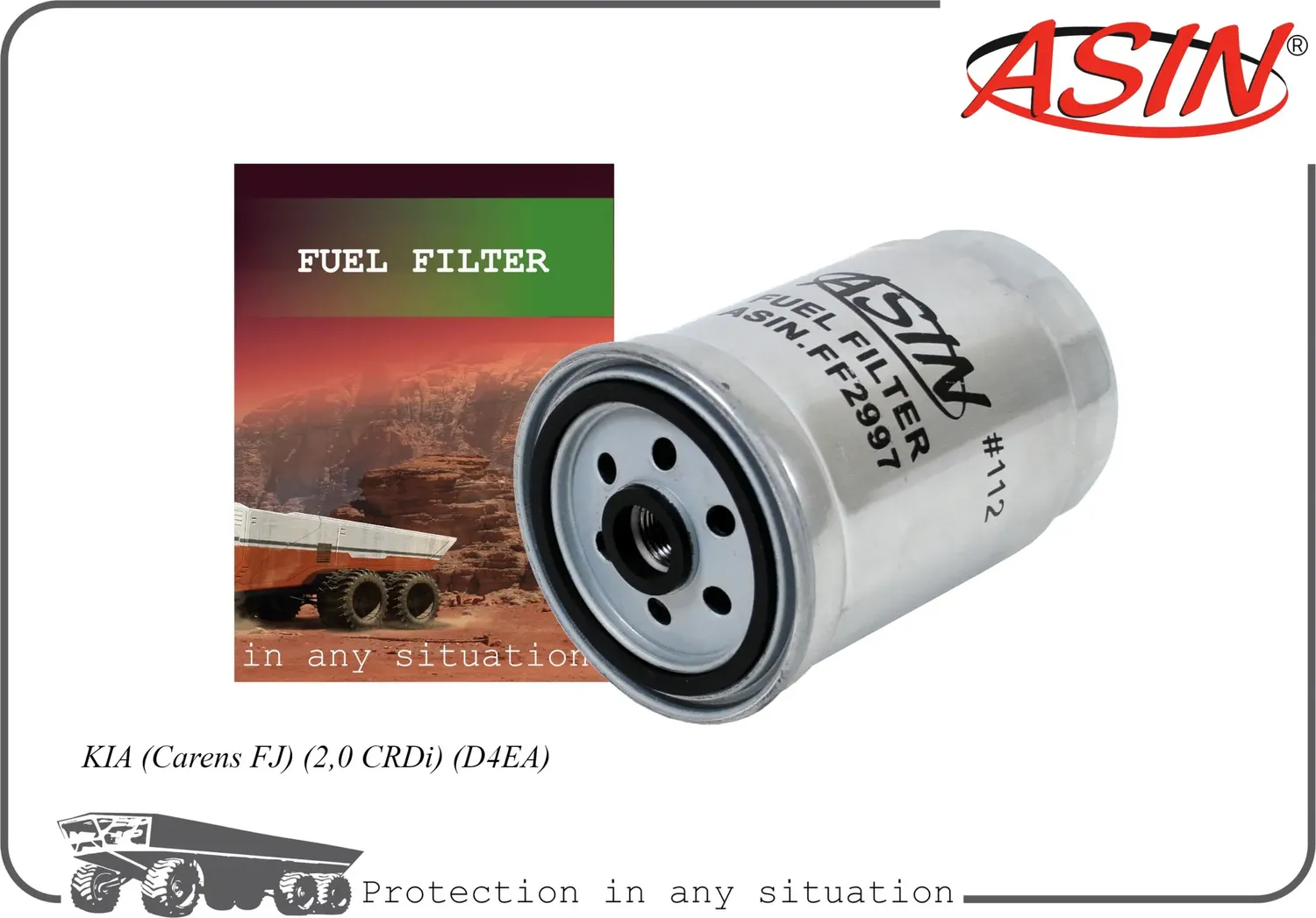 Фильтр топливный (Asin). Артикул ASINFF2997