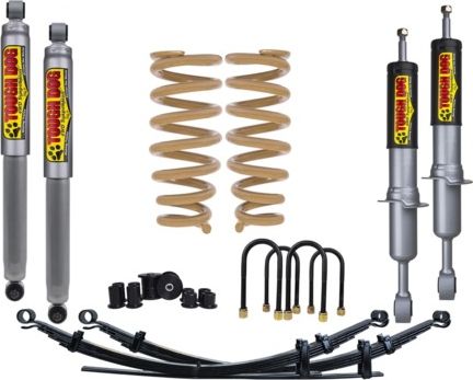 Лифт-комплект Tough Dog усиленной подвески для Toyota Hilux 2005-2014, лифт 40 мм, нагрузка - 300 кг постоянно. Артикул TD-KUN-LHFC