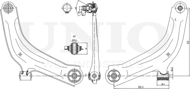 Рычаг подвески (Unio). Артикул SSP-40110