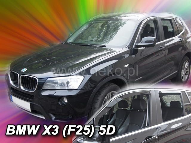 Дефлекторы Heko для окон BMW X3 F25 2010-2017. Артикул 11152