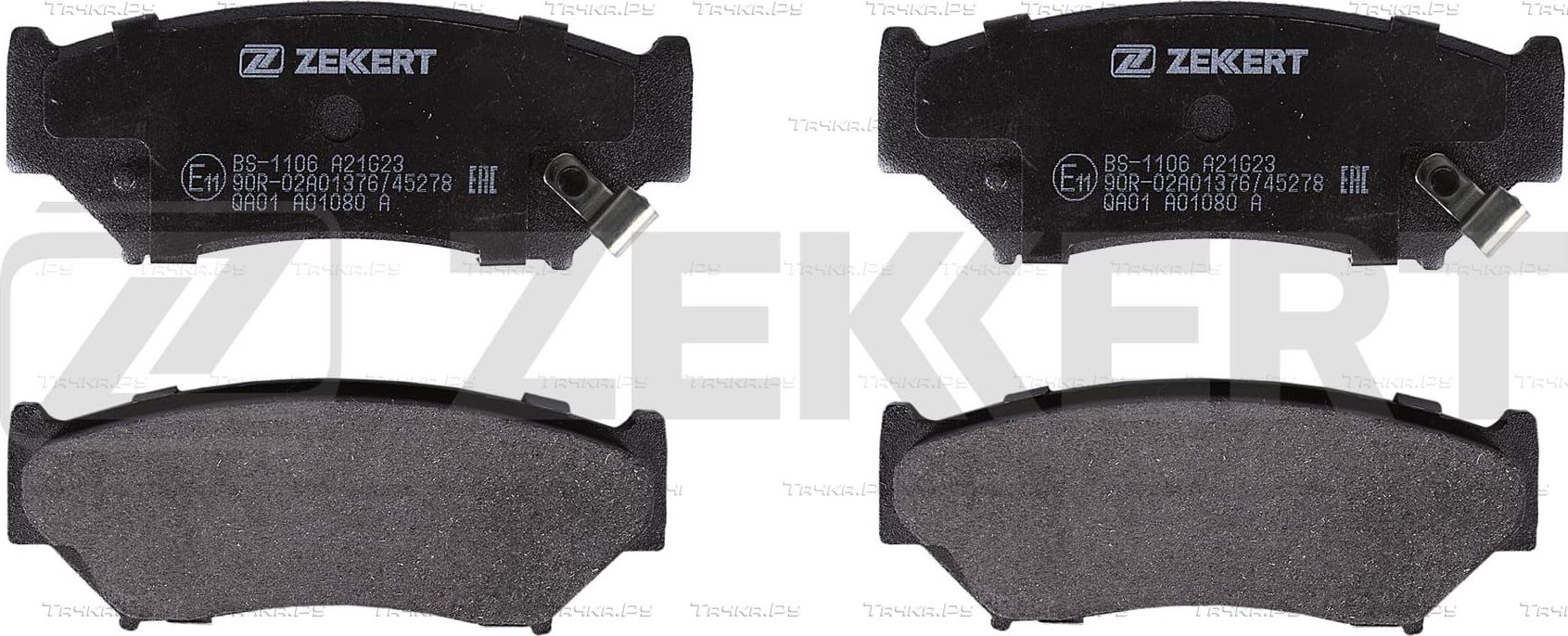 Тормозные колодки Zekkert передние для Suzuki Jimny III 2003-2019. Артикул BS-1106