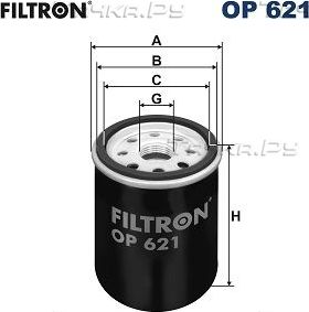 Масляный фильтр Filtron для Toyota Previa III (XR50) 2005-2026. Артикул OP 621