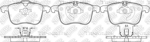 Тормозные колодки NiBK передние для Saab 9-3 II 2002-2015. Артикул PN0359