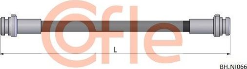 Тормозной шланг Cofle. Артикул 92.BH.NI066