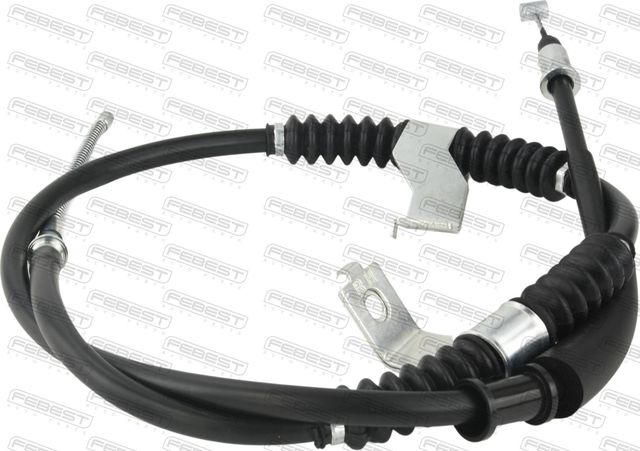Трос ручника (тросик ручного тормоза) Febest. Артикул 10100-J200RH