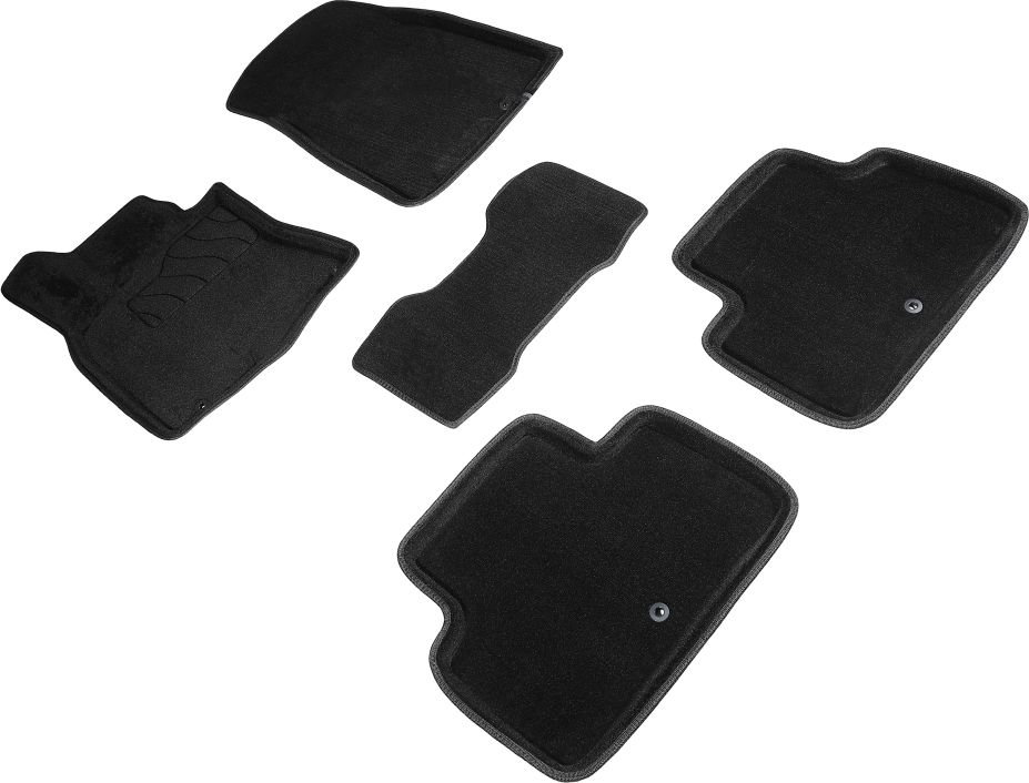 Коврики Seintex 3D ворсовые для салона Hyundai Genesis GV70 2020-2026 ЧЕРНЫЕ. Артикул 96693