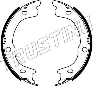 Тормозные колодки (стояночная тормозная система) Trusting задние для Kia Sorento I 2006-2011. Артикул 253.740